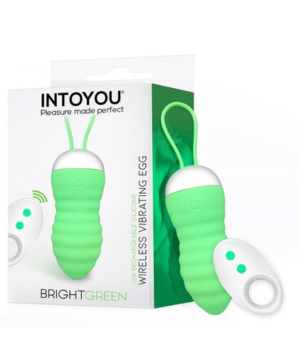 BRIGHTGREEN PLAYEGG Brightgreen huevo vibrador control remoto usb silicona