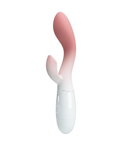 BRIGHTY Vibromasseur double en silicone avec 30 fonctions, parfait pour stimuler le clitoris et le