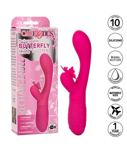 BUTTERFLY KISS Introducing our rechargeable butterfly design G-spot vibrator! Experience pleasure like ne