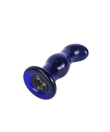 THE GLEAMING GLASS BUTTPLUG Vibrating Glass Anal Plug for Ultimate Stimulation