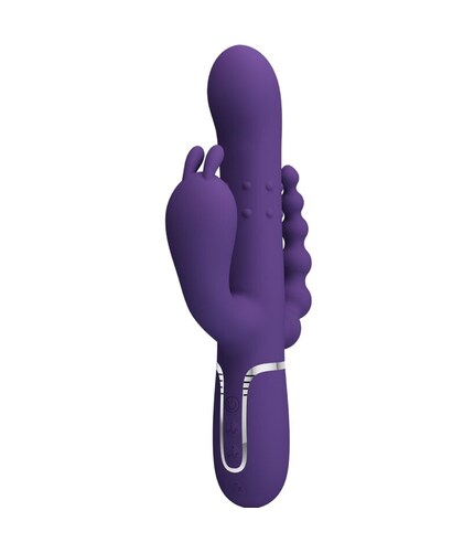 CAMMY TRIPLE Le Cammy, un vibromasseur multifonction 4 en 1 violet.