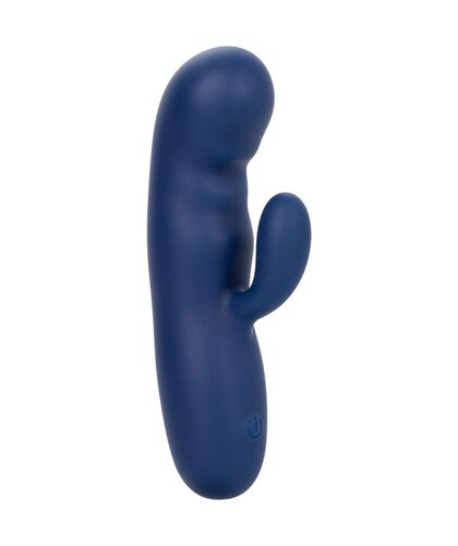 CASHMERE SILK DUO AZUL Masajeador doble motor, silicona premium, punto g