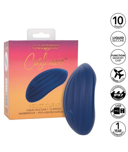 CASHMERE VELVET CURVE BLUE Experience luxury with our Rechargeable Deluxe Massager, featuring 10 sensational function