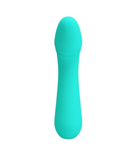 CETUS VIBRADOR RECARGABLE VERD Vibrador sumergible de silicona con 12 modos, USB recargable