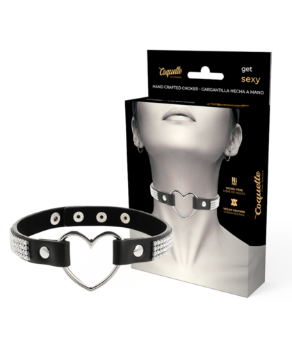 HEART NECKLACE Introducing our Adjustable Fetish Collar - vegan, stylish, and daring.