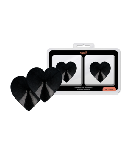 CHIC DESIRE 0 HEARTS Heart-Shaped Reusable Metal Nipple Covers