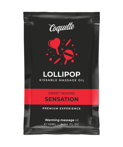CHIC DESIRE 0 SENSATIONS Lollipop Flavored Kissable Massage Oil with Warming Sensation