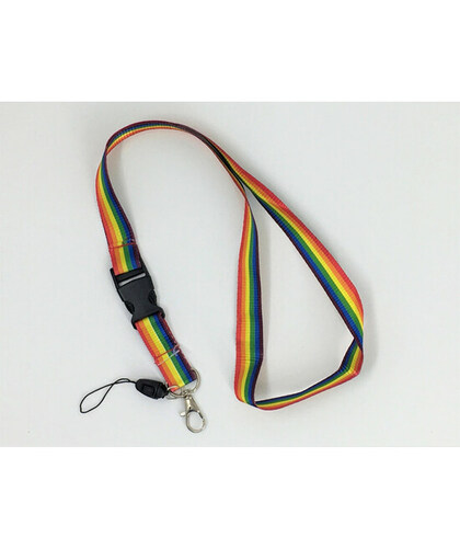 BANDEROLE À SUSPENDRE DRAPEAU LGBT+ Accessoire suspendu avec les couleurs du drapeau lgbt+