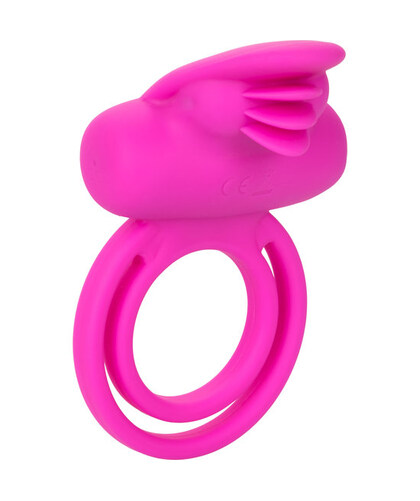 CLIT FLICKER ENHANCER Anel recarregável, 7 vibrações, movimento alado, silicone segura