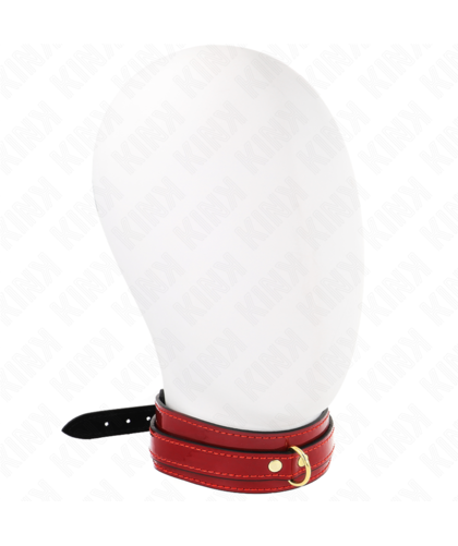 COLAR AJUSTÁVEL VERMELHO VINHO DET Coleiras BDSM elegantes e funcionais da KINK