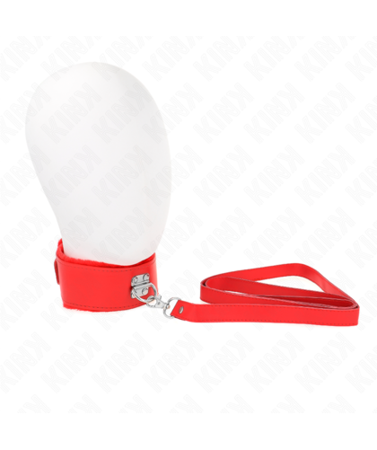 MODELO 4 VERMELHO AJUSTÁVEL Coleiras elegantes e confortáveis para controle em jogos BDSM