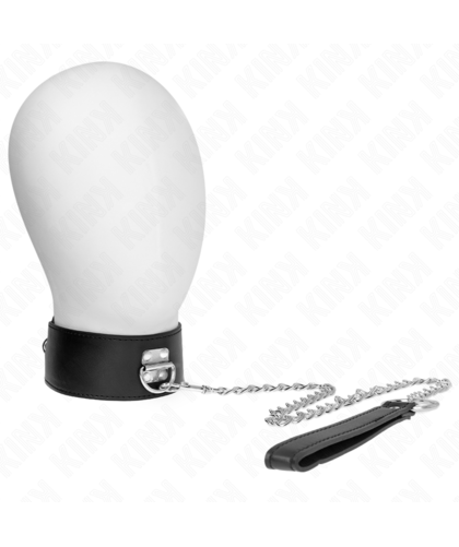 COLLAR CON CORREA 65 CM ANCHO  Collares BDSM elegantes para control y sumisión