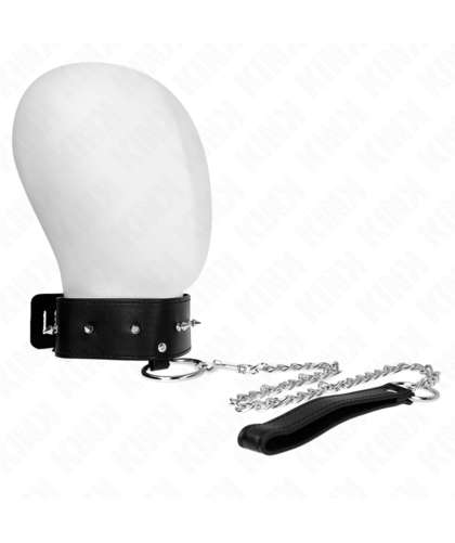 COLLAR WITH LEASH 65 CM WITH TA Elegant Collars for BDSM Control and Submission