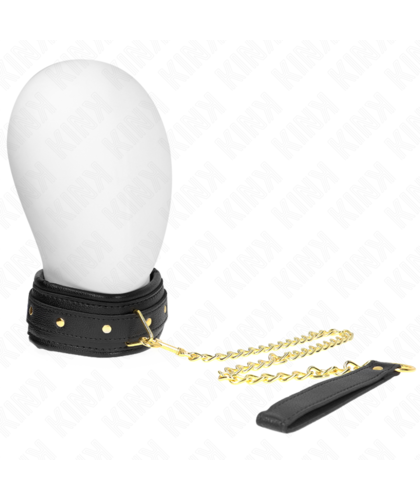 COLLAR COM GUIA ESPONJA IMIT Colares e trelas elegantes para as tuas experiências BDSM