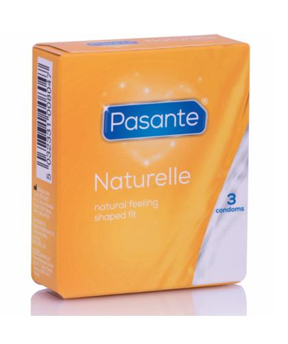 PASANTE NATURELLE  3 UD Preservativo pasante naturelle: forma cónica natural
