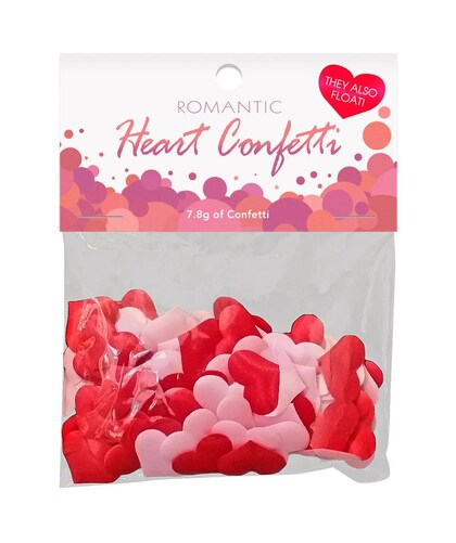CONFETTI A FORMA DI CUORE ROMANTICO Coriandoli romantici per bagni e appuntamenti speciali