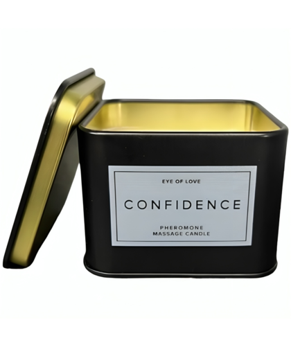 VELA CONFIDENCE Vela 3 en 1: aromática, aceite de masaje con feromonas