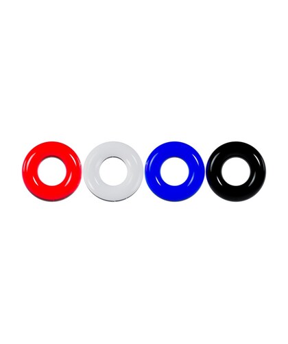 MULTICOLOR LEVELZ Include 4 anelli di diverse dimensioni e colori.