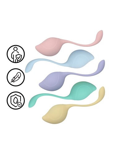 PELVIC STEM KEGEL Kit de bolas kegel con diseño único y pesos progresivos
