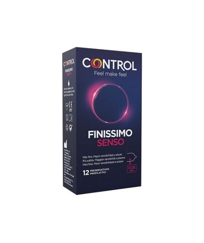 CONTROL FINISSIMO SENSO Ultrafino de 0,057 mm, 54 mm e forma anatómica (12 ou 24 un.)