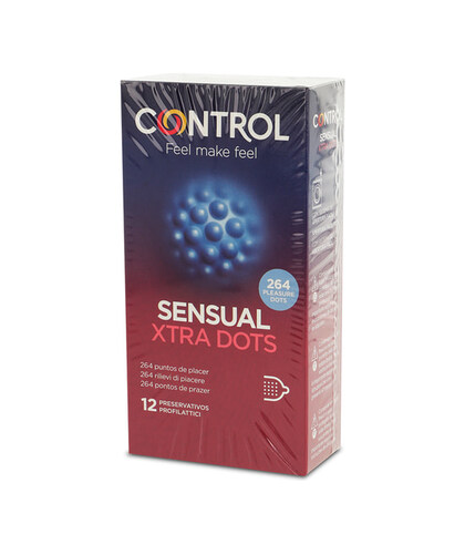 CONTROL SENSUAL XTRA DOTS Preservativos Control Sensual Xtra Dots 12 unidades