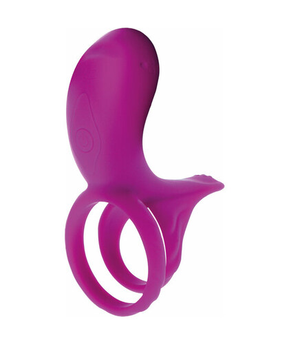 XOROON Anneau vibrant fuchsia pour couples