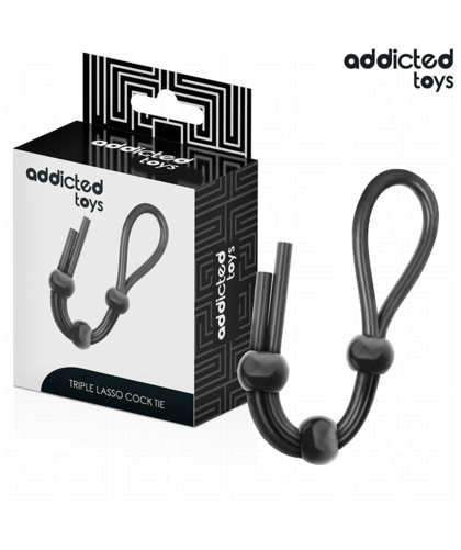 COCK TIE Triple Loop Silicone Rope: Control and Pleasure Combined
