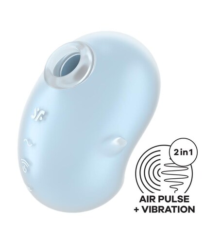 CUTIE GHOST VIBRATORE LAY-ON AZ Vibratore a onde senza contatto, 12 modalità di vibrazione, ricaricabile USB, impermeabile