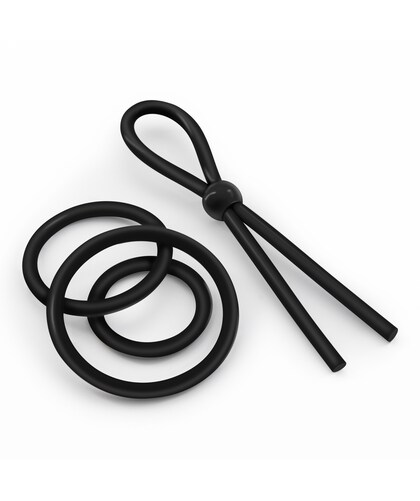 DALTONS SET Conjunto de 4 anéis de silicone para potenciar erecções