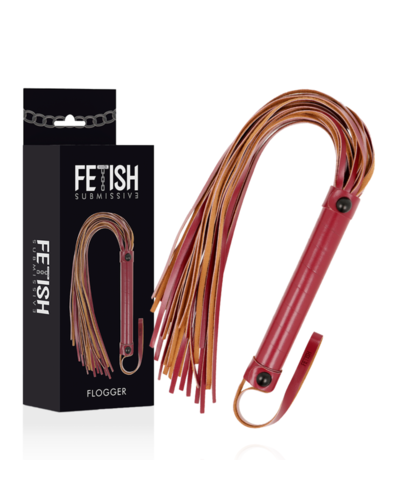 DARK ROOM WHIP Fusta de cuero vegano para BDSM, ideal avanzada experiencia