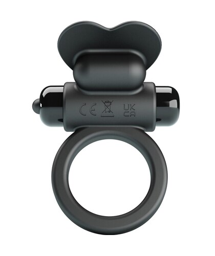 DEBONAIRE Discover the ultimate pleasure with our Black 10-Function Rabbit Vibrating Ring.