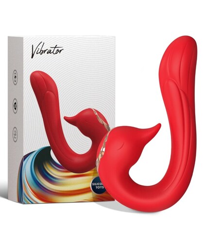 GOLFINHO VIBRADOR MULTIPOSIÇÃO Vibrador versátil com 9 modos, submersível, silicone premium