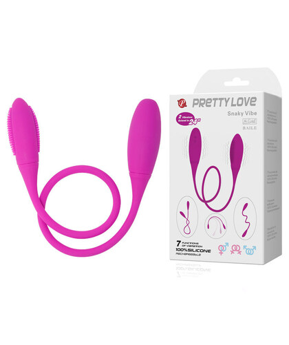 SNAKY Juguete íntimo versátil, con 7 vibraciones y 2 motores