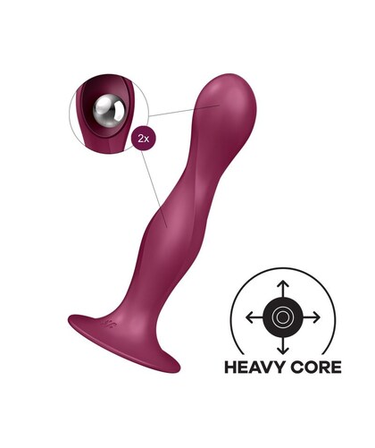 SATISFYER DOUBLE BALL-R Juguete erótico vibrante y versátil para placer