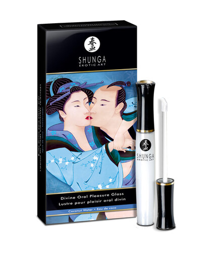 DIVINE ORAL Coconut-flavored sensory gloss for oral play, leaves no sticky mess