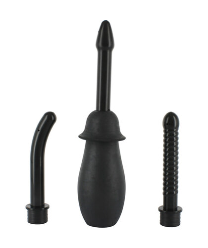 DOUCHE Pulitore anale facile da usare con 3 beccucci adattabili