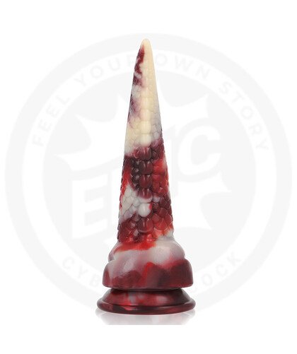 DRAXIS Dildo con diseño abismal, silicona, estimulación intensa