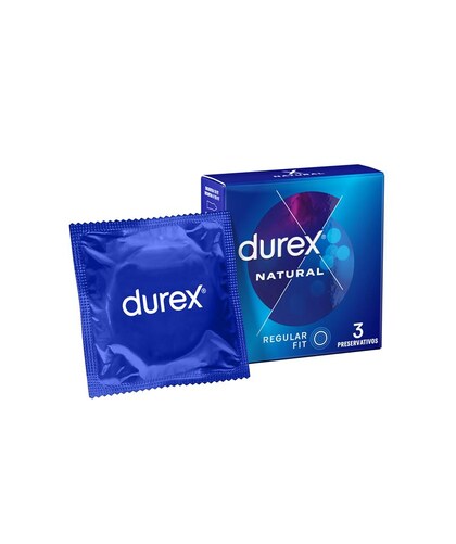 3 PAX DUREX Durex Natural Condoms: Perfect Fit, Perfect Feel
