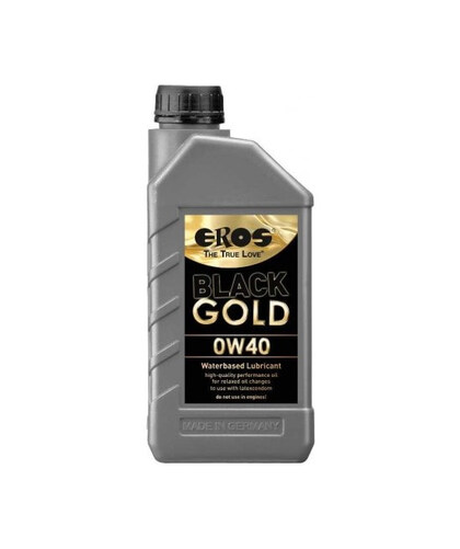 EROS BLACK GOLD Lubrificante à base de água, desliza suavemente, de longa duração, sem fragrância.