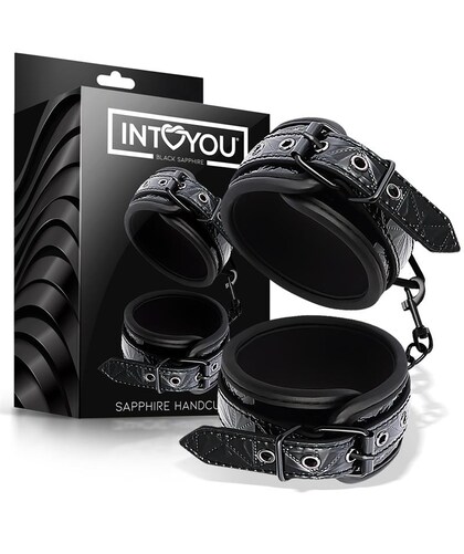 SAPPHIRE CUFFS Esposas para muñeca ajustable sapphire cuero vegano