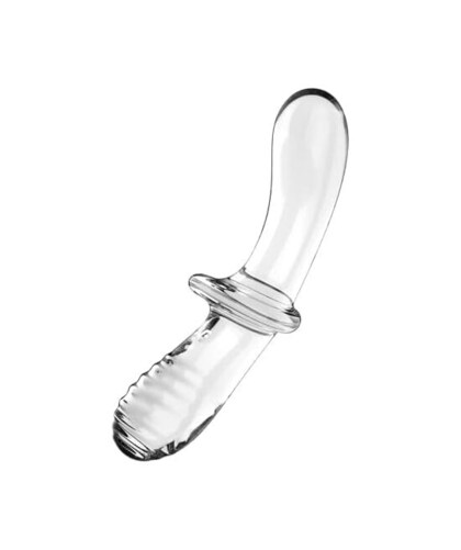 SATISFYER DOUBLE CRYSTAL Consolador de cristal versátil para estimulación íntima