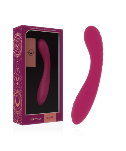 KRIYA Vibrador de silicona médica ergonómico, recargable