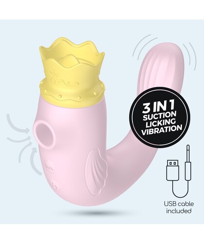 HIRI Estimulador 3 en 1: succión, lengua y vibración