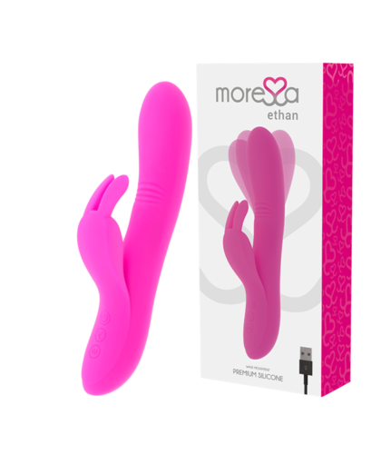 VIBRADOR ETHAN Vibrador doble de silicona con varias funciones