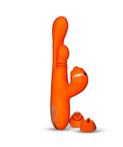 ETHAN Vibrador versátil con 3 cabezales, potente e impermeable
