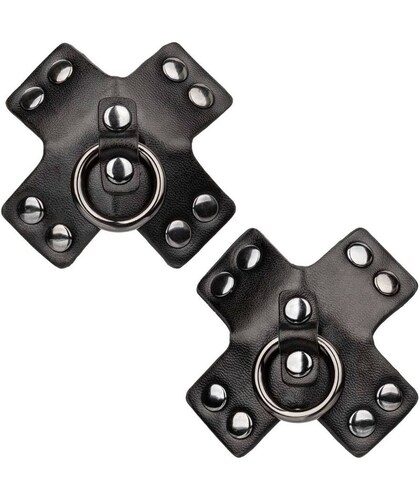 EUPHORIA TOUCH Reusable Metallic Nipple Covers with Rings and Studs