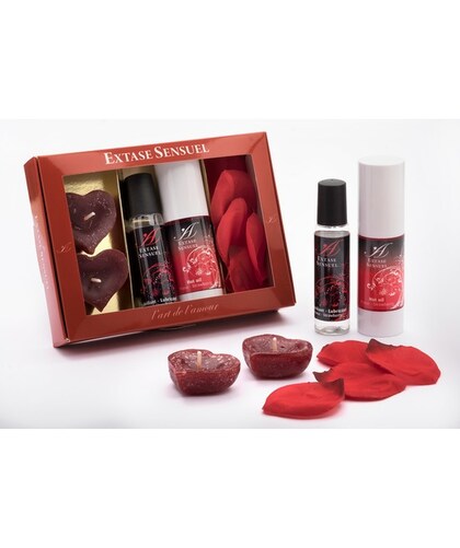 SENSUAL ECSTASY KIT Spice things up with our Sensual Couples Kit, featuring tantalizing oils, silky-smooth lub
