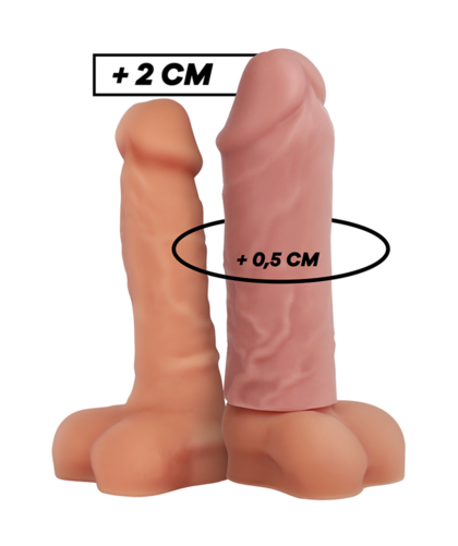 V3 NATURAL Custodia fallica regolabile per aumentare spessore e lunghezza