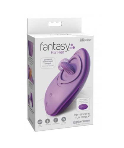 FANTASY FOR HER STIMULATOR Um estimulador com língua automatizada e modos de vibração
