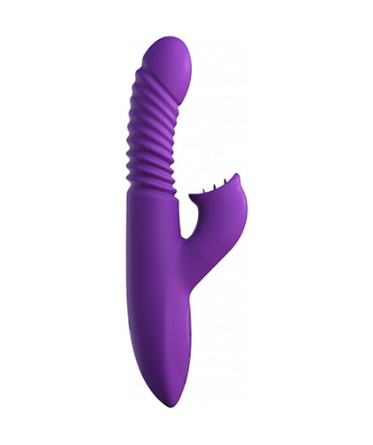 ULTIMATE THRUSTING CLIT Vibrador triple con calor y oscilación